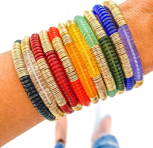 Acrylic Disc Bracelets