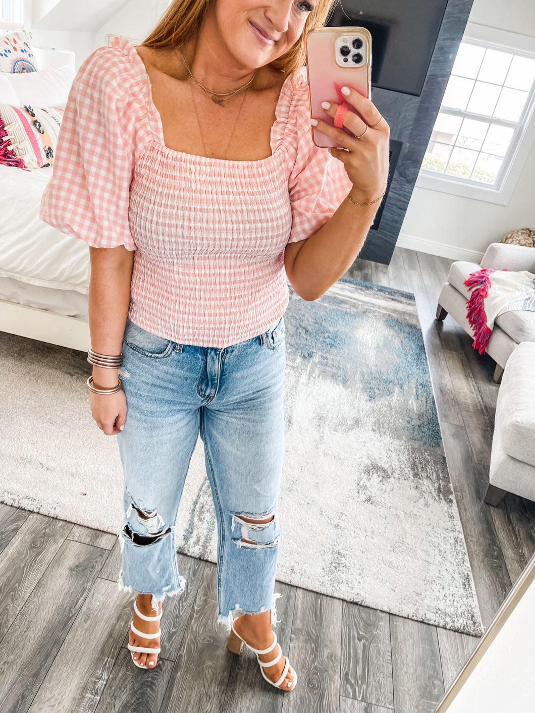 Stella Gingham Top